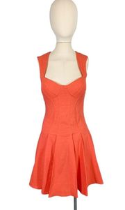 Zac Posen Cayenne Fit and Flare Sleeveless Mini Dress Size 6