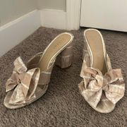 Gianni Bini  Tan Bow Heels