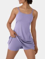 Halara Open Back Dress with Shorts Purple Lavender