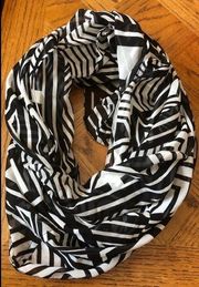 NWT CK Calvin Klein Designer Infinity Loop Black Birch 34X27” Scarf Fall