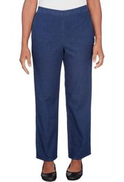 alfred dunnor Women's Denim Pull On Short Length Pant