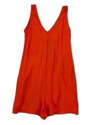 Shinestar Orange Open Back Romper Size L NWT 39-51