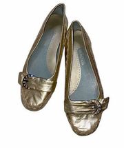 Kenneth Cole Gold Mocc Softly Loafers Flats 8.5M