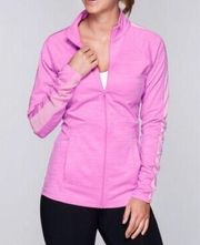 Women’s  Sophistication Zip Through Jacket Grape Sorbet Marl Size S