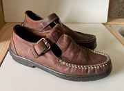 Hush Puppies T Strap Leather Loafers