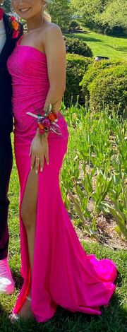 Sparkly Pink Prom Dress