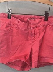 Old Navy  Pixie Shorts Womens 0 Regular Chino Twill Lady Guav Pink Pockets