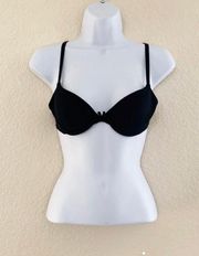 Black T-Shirt Bra With Crossback Clasp