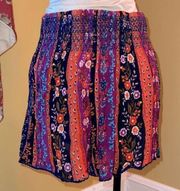 Patrons of Peace boho skort NWT M