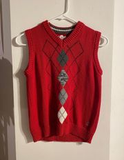 Red Sweater Vest 