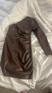 Brown leather Dress