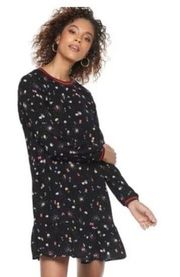 Popsugar kohls long sleeve flounce floral dress