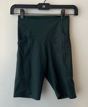 Girlfriend Collective Bike Shorts With Pockets Green Size XS