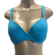 Jantzen Teal Padded Bikini Top with 3 Adjustable Hooks Size 34DD New Without Tag