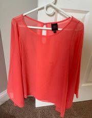 coral Xsmall blouse