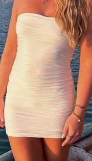 White Strapless Dress