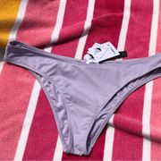 NWT O’Neill Matira Saltwater Solids Hipster Cheeky Bikini Bottoms L Lilac