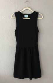 by Cynthia Steffe Black Knit A-Line Dress - Size Medium