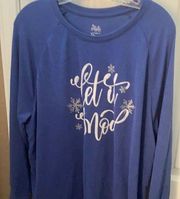 State of mine let it snow long sleeved oversized tee xl