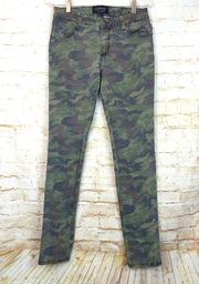 Tripp NYC Skinny Jeans Womens 30 Green Camom Low Rise Stretch Y2K 90s Rock Punk