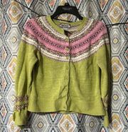 vintage tiara international knit cardigan sweater