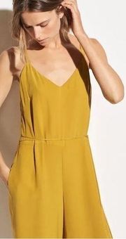 Vince Cami Jumpsuit, V-Neck, Cropped, Limonata (Yellow)