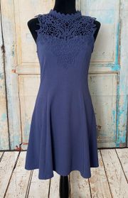 Women’s Blue Sleeveless Short Dress Sz Medium