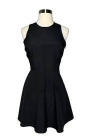 Naven Skater Dress in Black Crisscross Back Sleeveless Mini Size 0