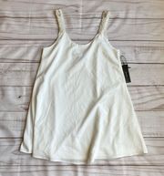 Lulu's White Beaded Mini Dress Size M NWT