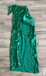 balenciaga long green cape