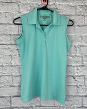 play dry sleeveless collared 2 button golf polo sz Small