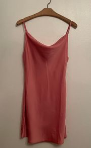 NWOT  Cowl Neck Slip Mini Dress