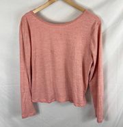 Kyodan Cross Back Long Sleeve Top Pink size XL