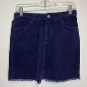 NEW Mittoshop Mini Skirt Sz Small Navy Corduroy