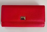 Authentic Dolce & Gabbana Dauphine Calfskin Continental Wallet