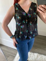 Sheer Tulip Back Tank Top