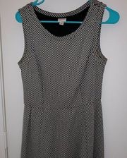 Merona Black & White Patterned Dress