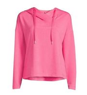 AVIA Womens Hoodie Size Small 4-6 Pink Side Slits New