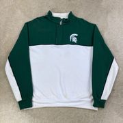 Vintage 90s Michigan State Quarter Zip Sweatshirt