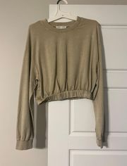 Cropped Long Sleeve Top