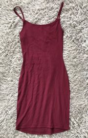 Soft Lounge Slip Dress in Wine XS