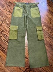 Delia’s Corduroy Green Cargo Pants