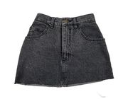 Guess - Vintage Georges Marciano Jean Skirt in Grey Black