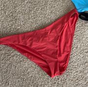 red saltwater solid o’neill bikini bottoms