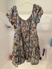 Outfitters Flowy Flower Dress