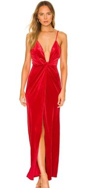 Aurora Deep V Maxi Dress