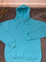 Scuba Blue Adult Unisex 8 oz. NuBlend® Fleece Pullover Hoodie Size M