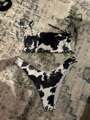 Weworewhat Black and White Bikini