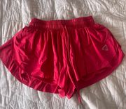 Red Flowy Athletic Shorts