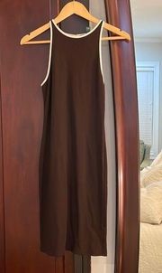 Brown Sleeveless Dress